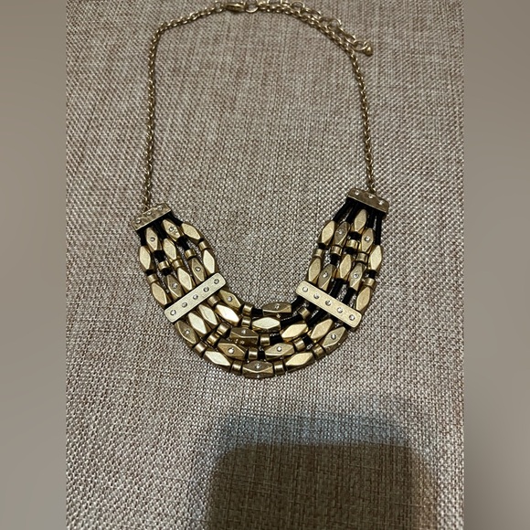 Free People Gold and Black Multi-Strand Necklace - Picture 2 of 3